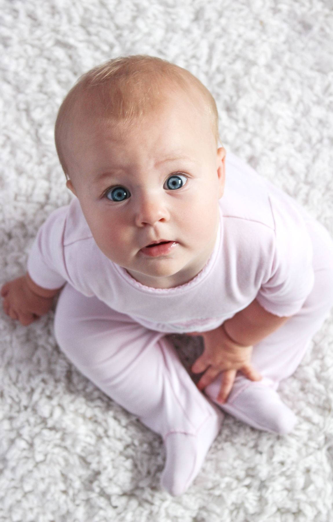 Baby Photography Toddler Seated On Floor Wallpaper