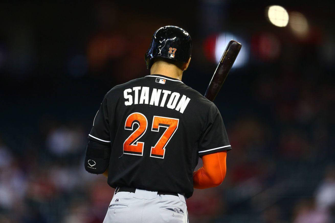 Back View Shot Of Giancarlo Stanton Wallpaper