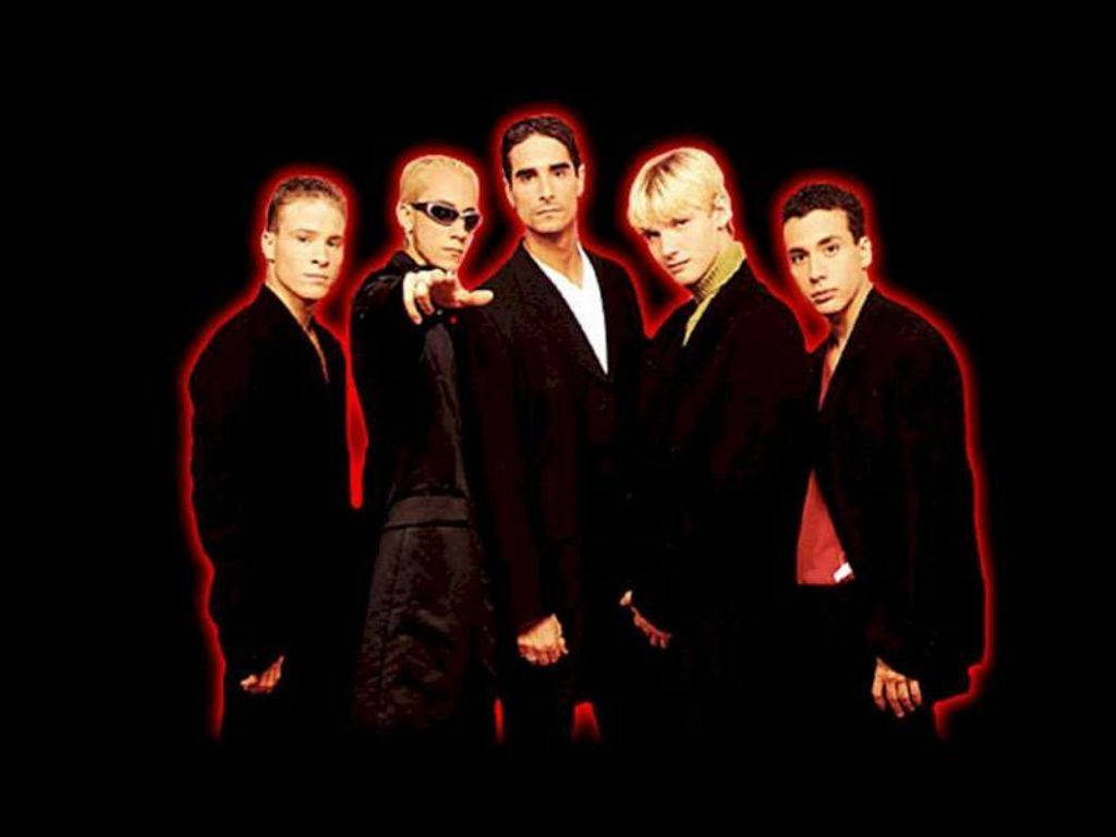 Backstreet Boys In All Black And Red Wallpaper