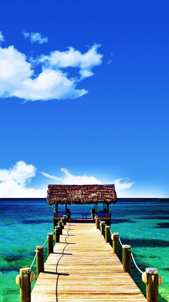 Bahamas Beautiful Dock Wallpaper