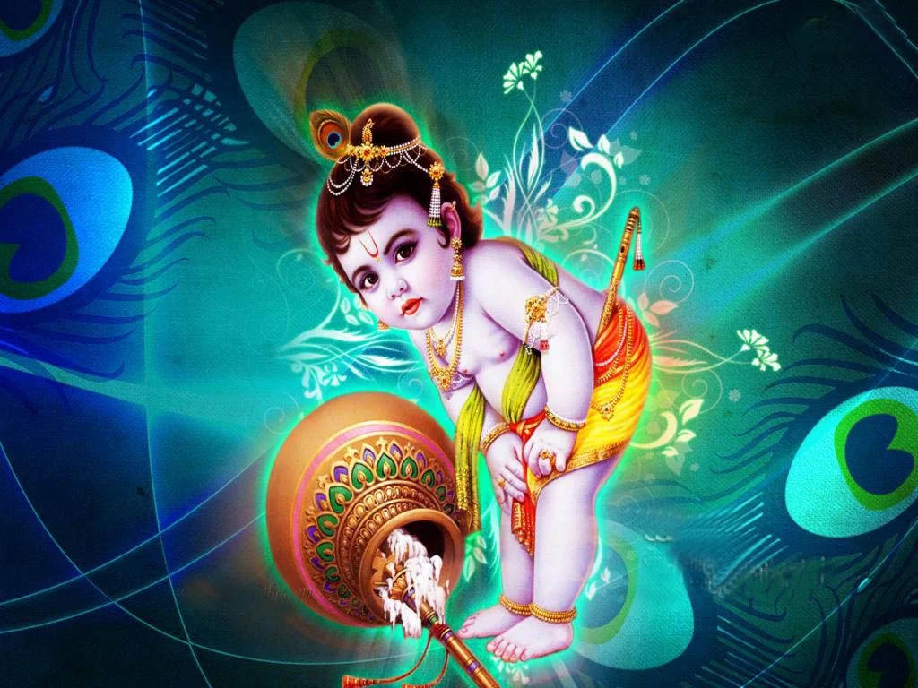 Bal Krishna In Dristimohana Wallpaper