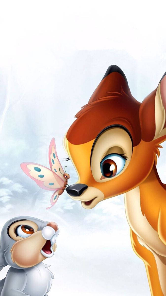 Bambi And Thumper Disney Iphone Wallpaper