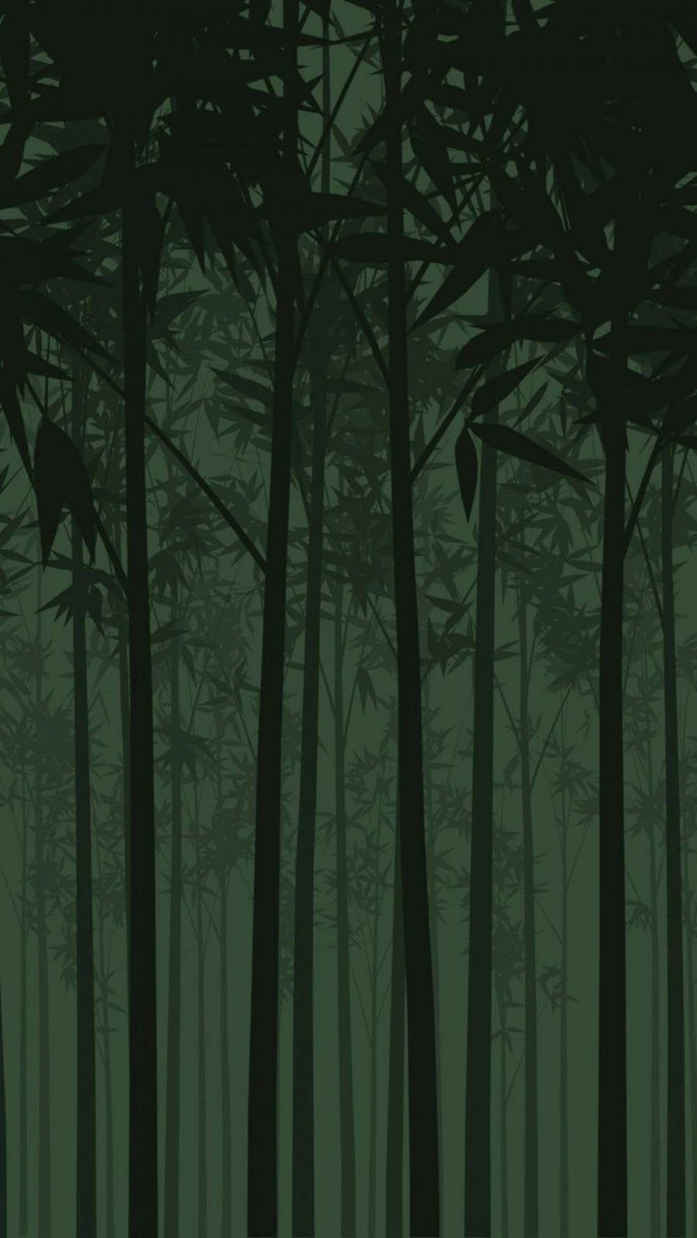 Bamboo Silhouette Art Iphone Wallpaper