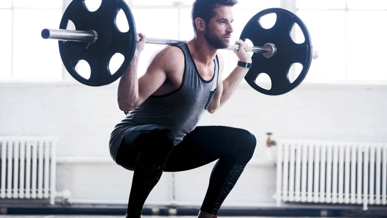 Barbell Squats For Weight Lifting Wallpaper