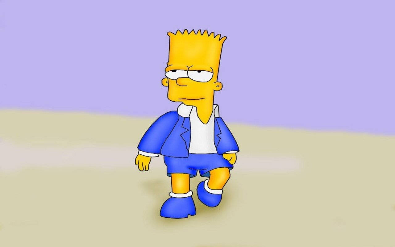 Bart Simpson Digital Fanart Wallpaper