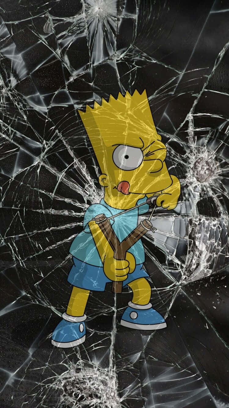 Bart Simpson In A Hazy Filled Room Wallpaper