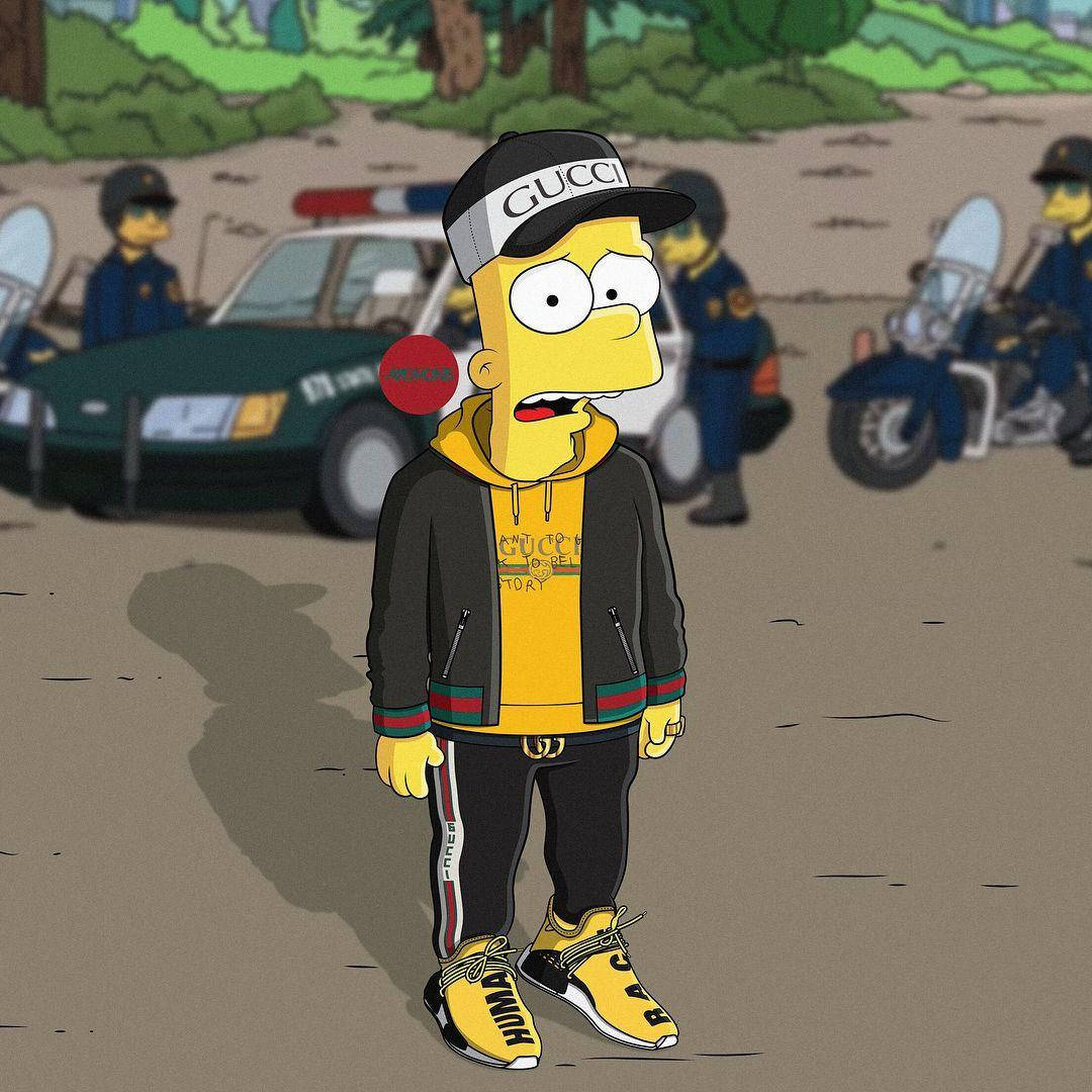 Bart Simpson Swag Gucci Wallpaper