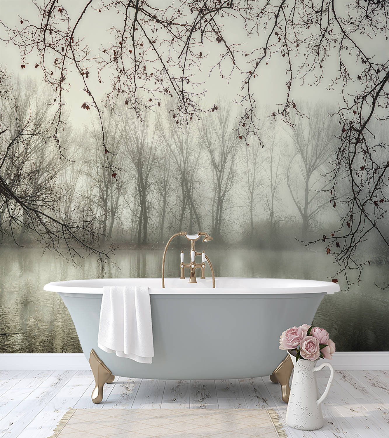 Bathtub Lake Style Wallpaper Wallpaper