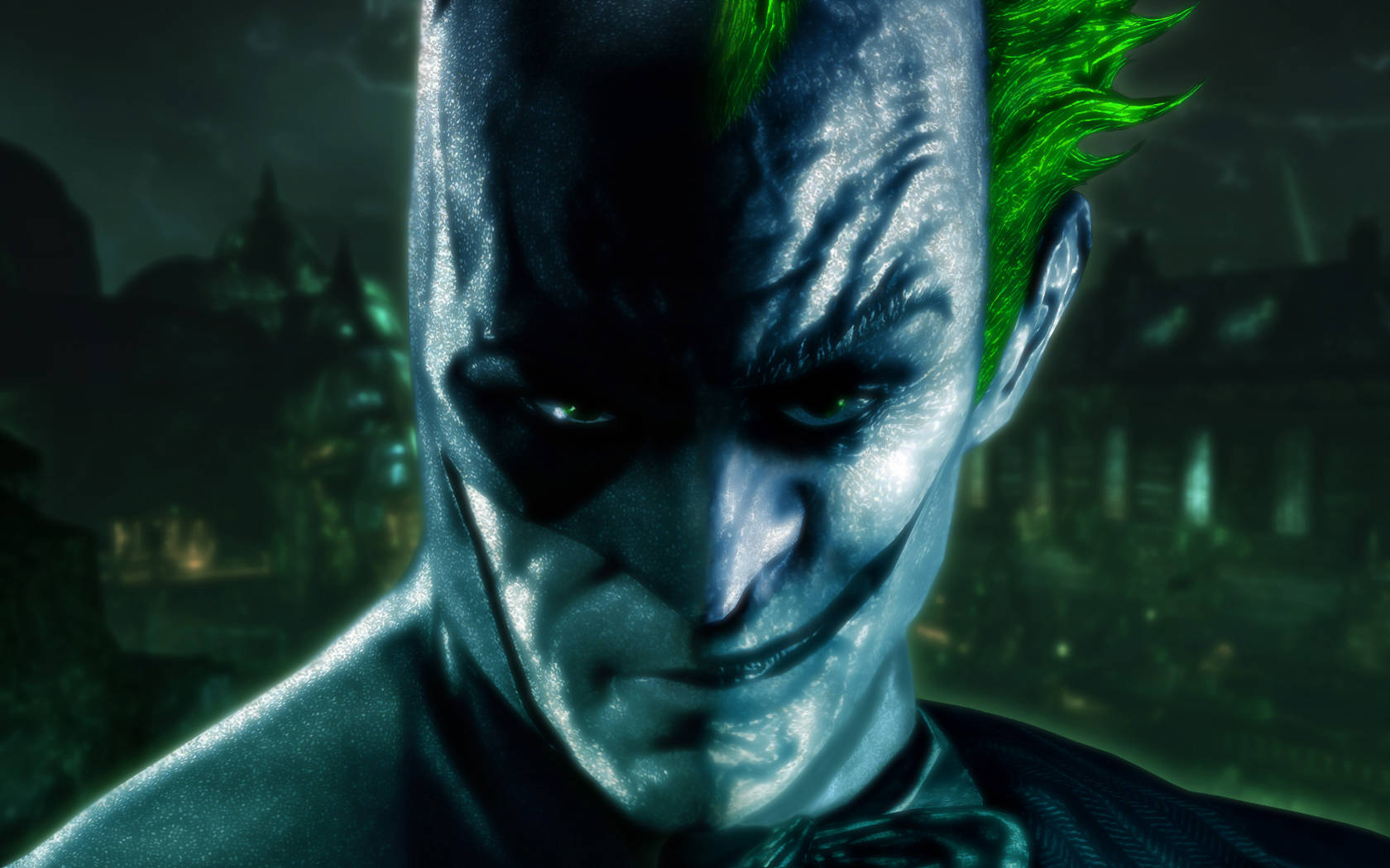 Batman Arkham City Joker Close Up Wallpaper