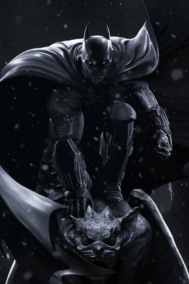 Batman Arkham Iphone Origins Close-up Wallpaper