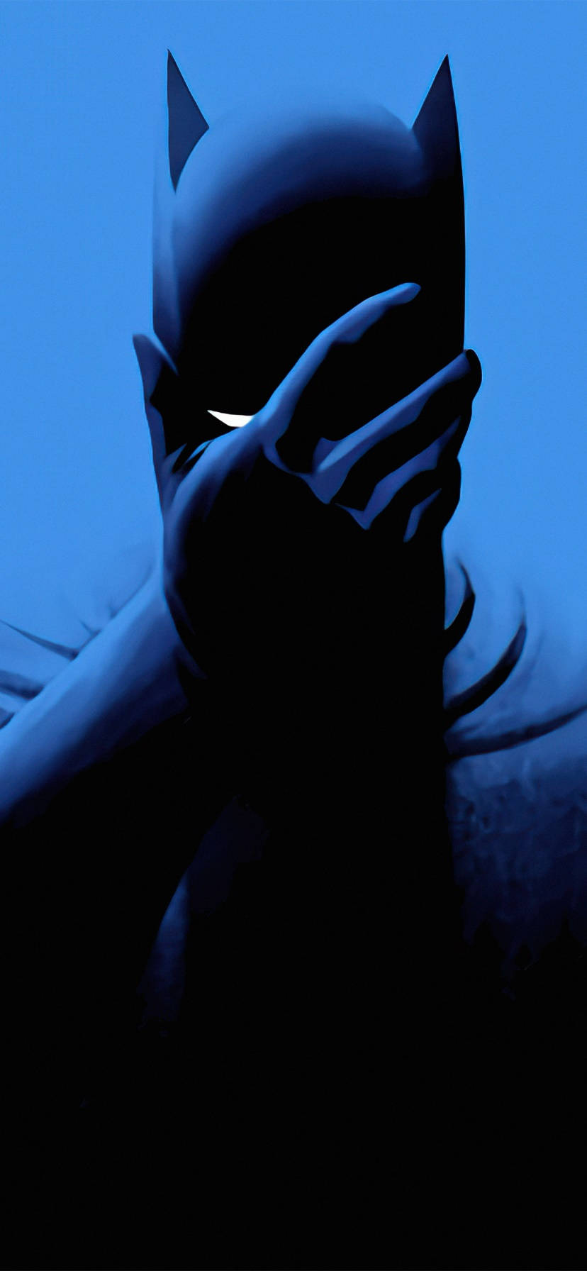 Batman Covered Face Animated Mobile Wallpaper