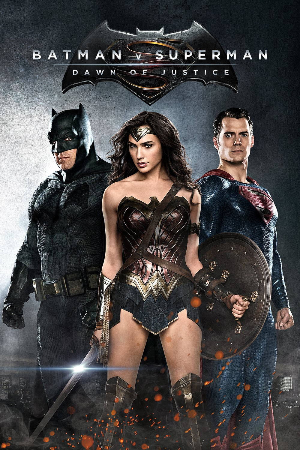 Batman V Superman Dawn Of Justice Poster With Wonder Woman Wallpaper