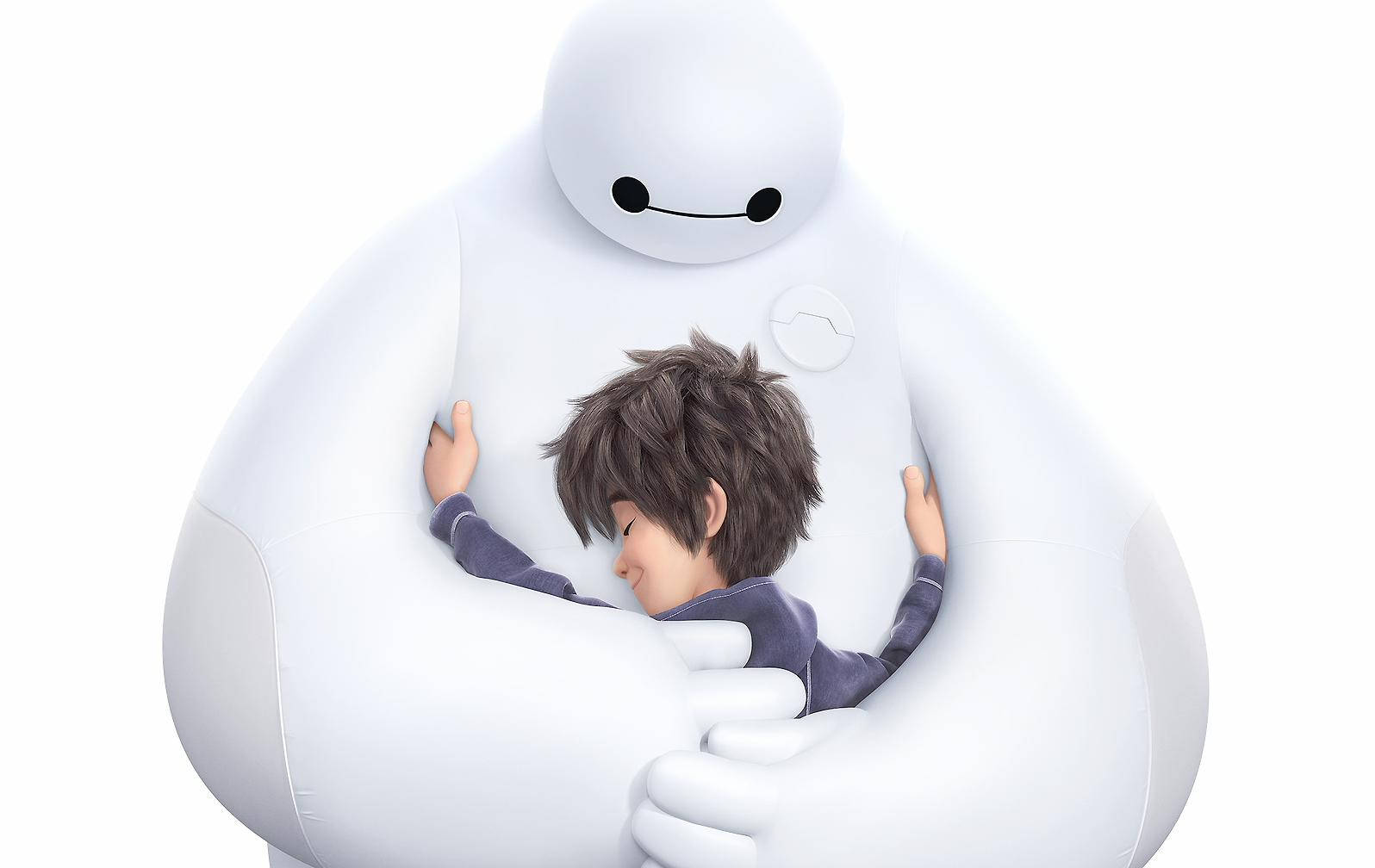 Baymax Hiro Hamada Hug Wallpaper