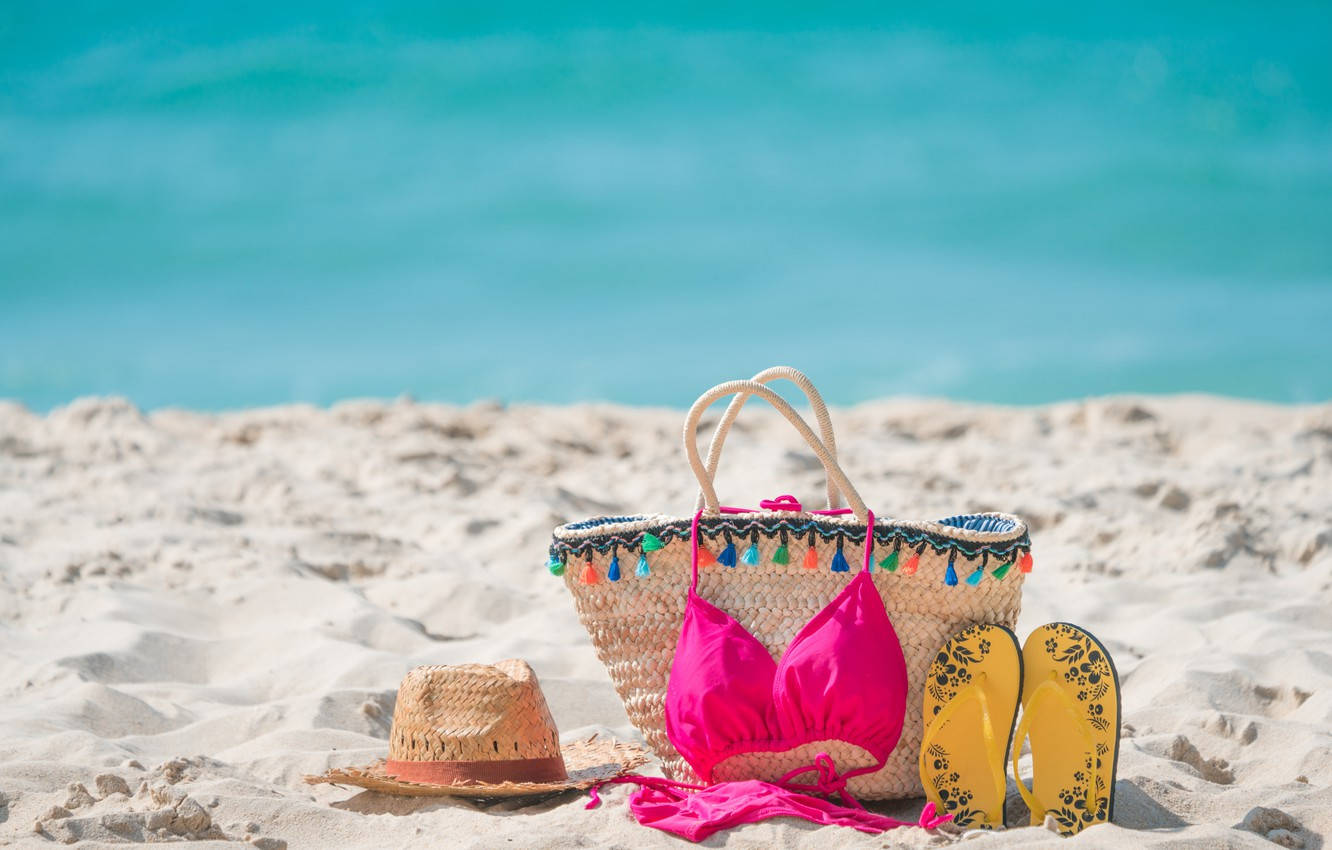 Beach Vacation Essentials Wallpaper