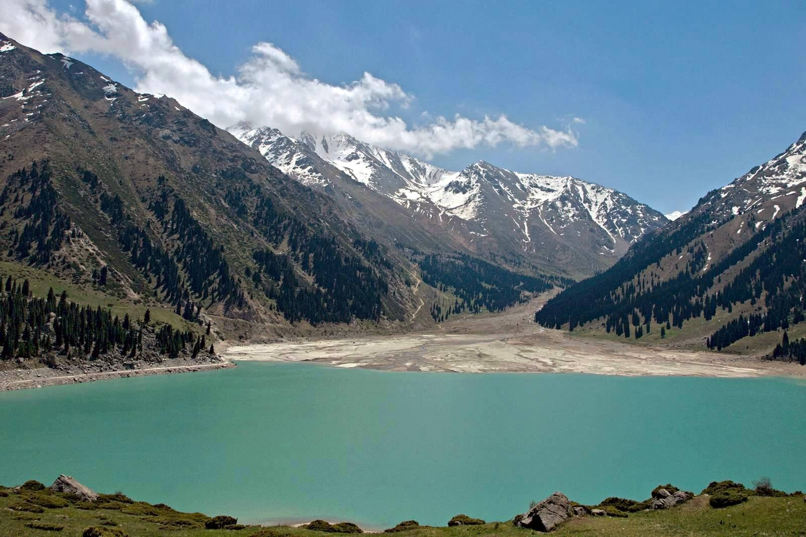 Beautiful Big Almaty Lake Kazakhstan Wallpaper