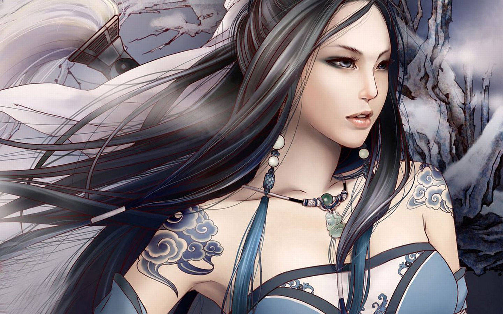 Beautiful Hd Empress With Tattoos Wallpaper