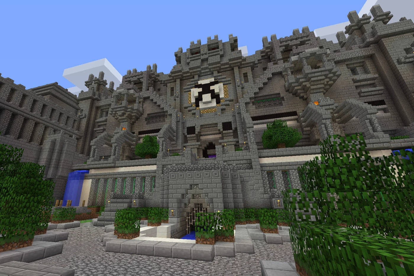 Beautiful Minecraft Stone Castle Wallpaper