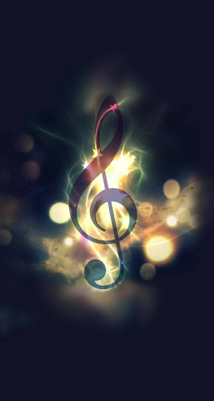 Beautiful Music Treble Clef Wallpaper