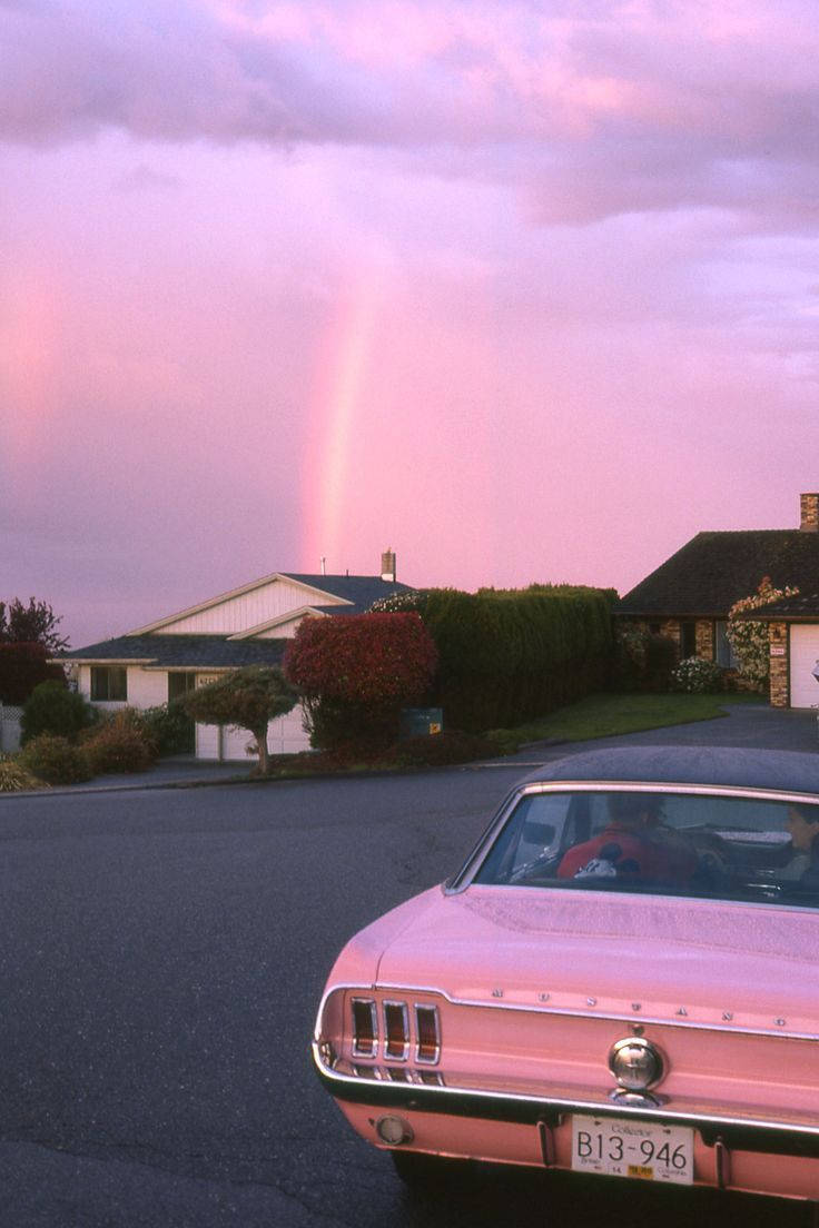 Beautiful Picture Of Pastel Vintage Cadillac Wallpaper