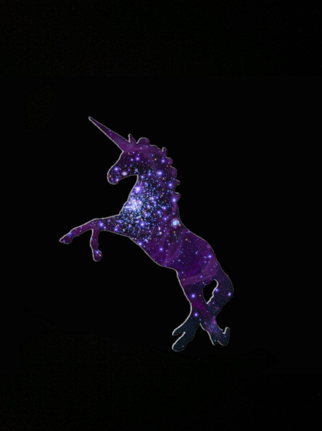 Beautiful Silhouette Illustration Galaxy Unicorn Wallpaper