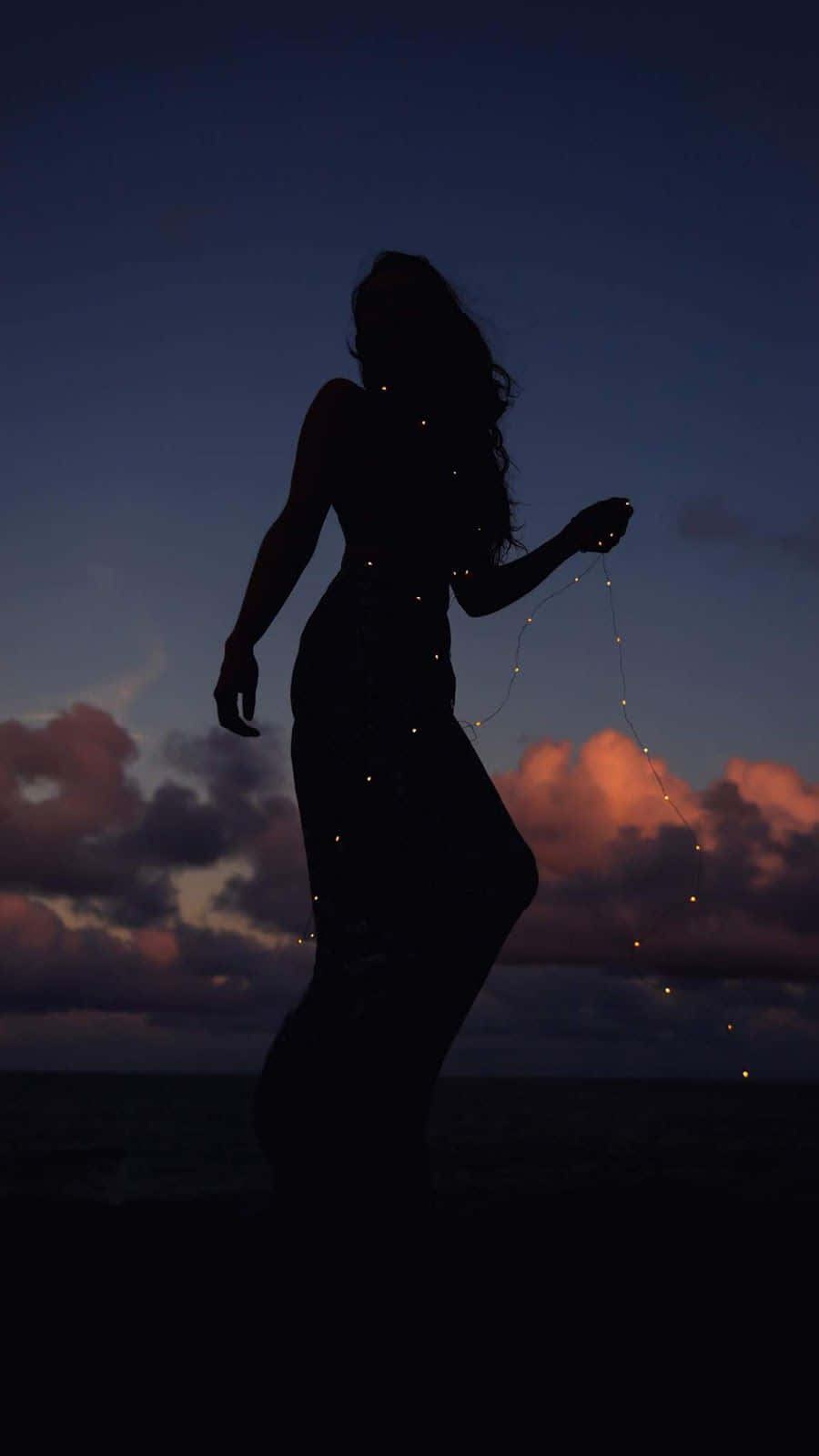 Beautiful Woman Silhouette Wallpaper