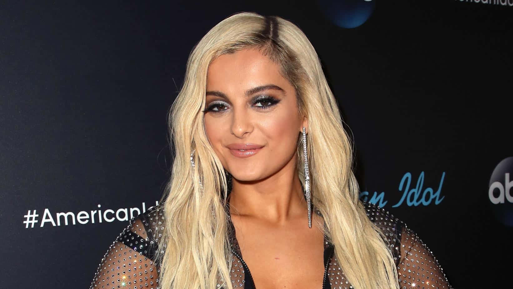 Bebe Rexha Stunning Onstage Performance Wallpaper