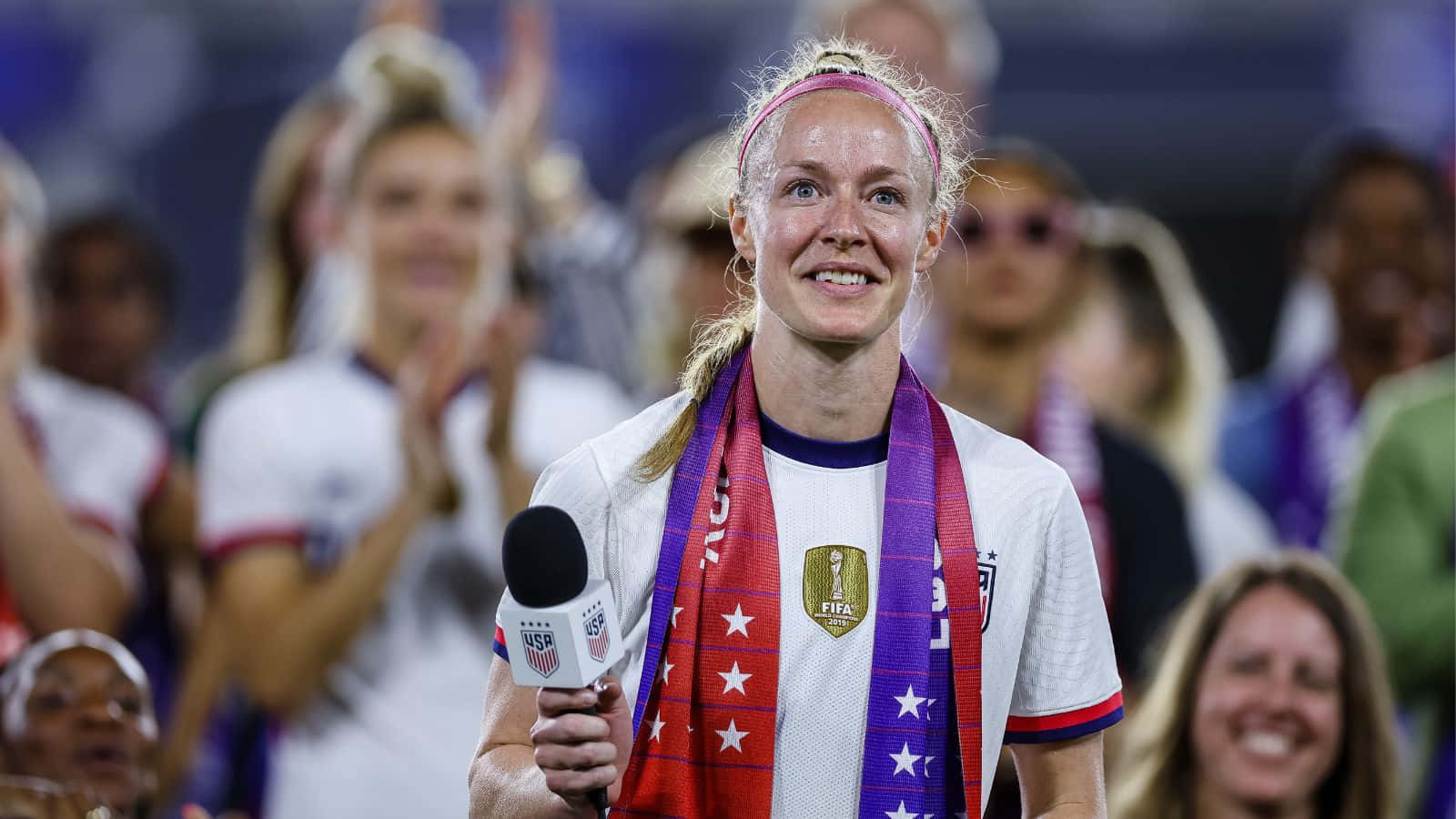 Becky Sauerbrunn Post Match Interview Wallpaper