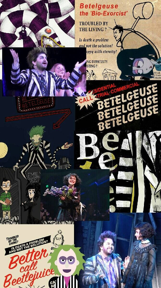 Beetlejuice Album Collage Wallpaper