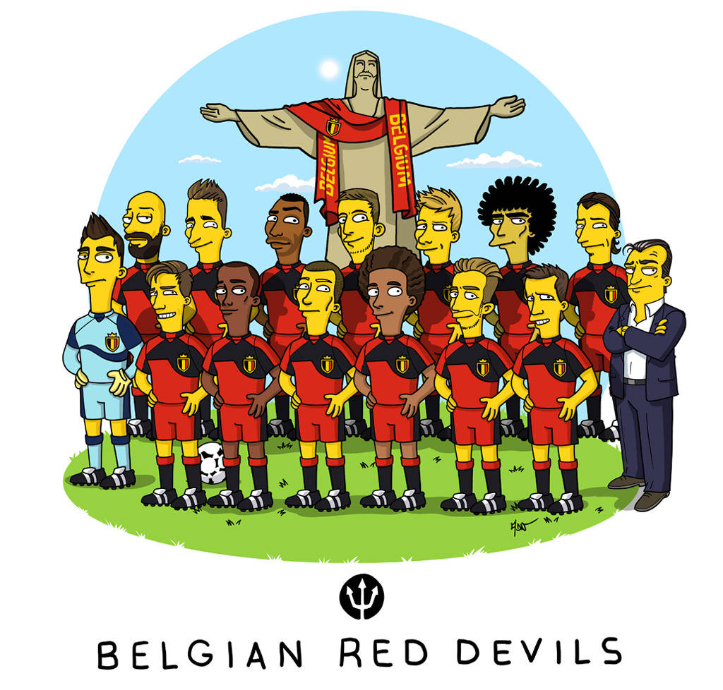 Belgium National Football Team The Simpsons Wallpaper