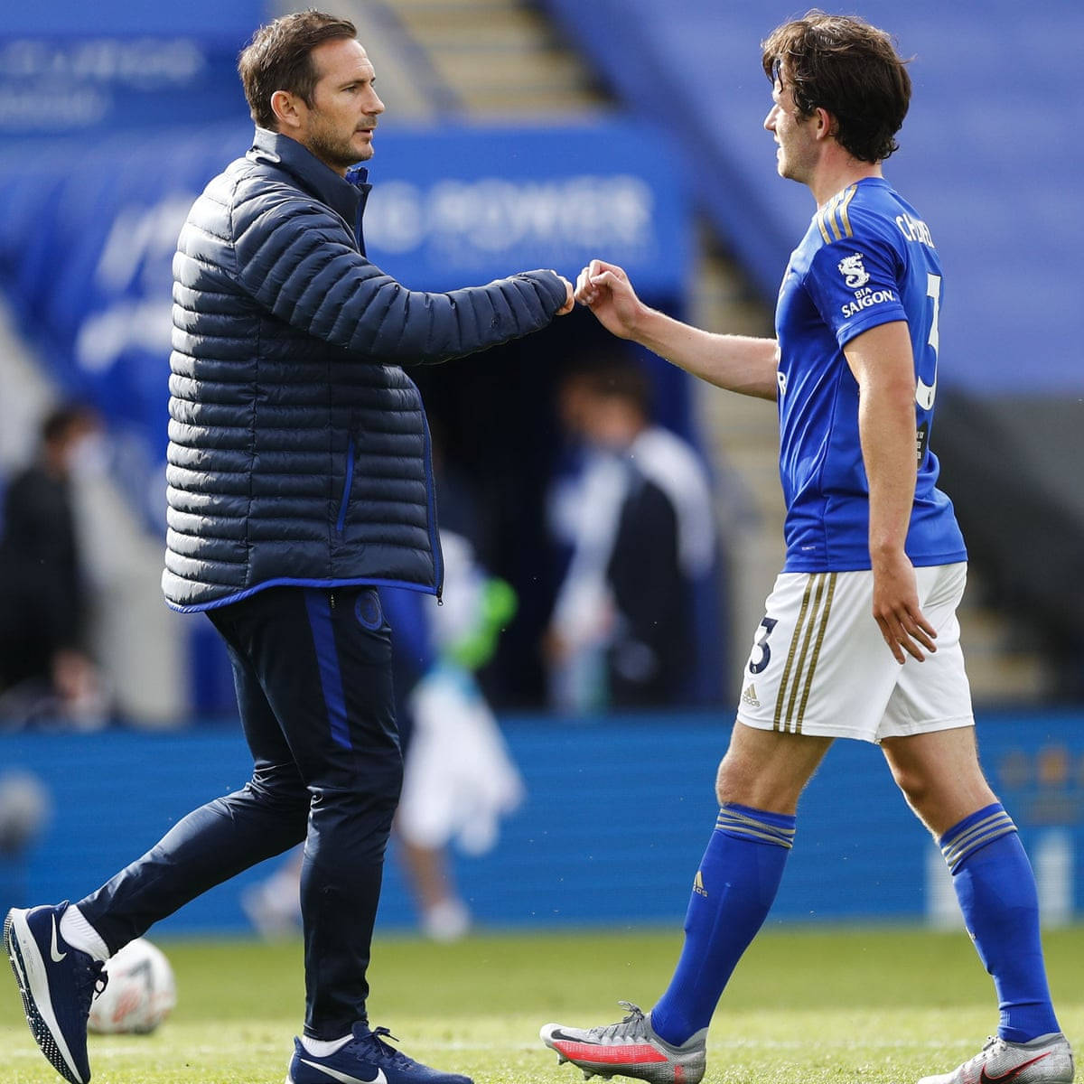 Ben Chilwell Doing A Fist Bump Wallpaper