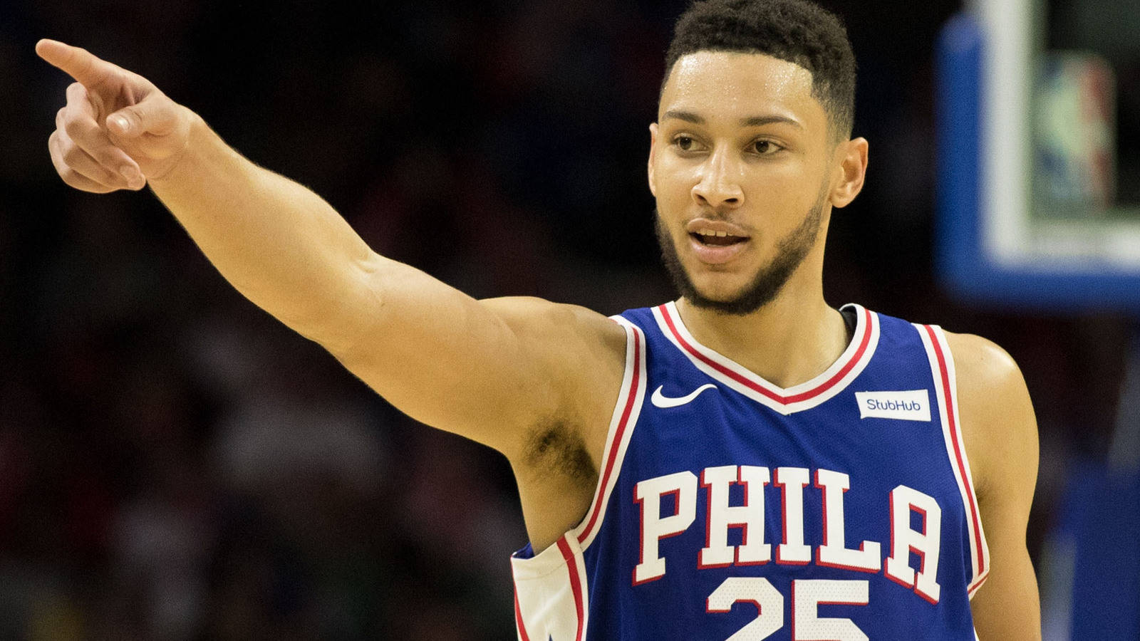 Ben Simmons Pointing Wallpaper