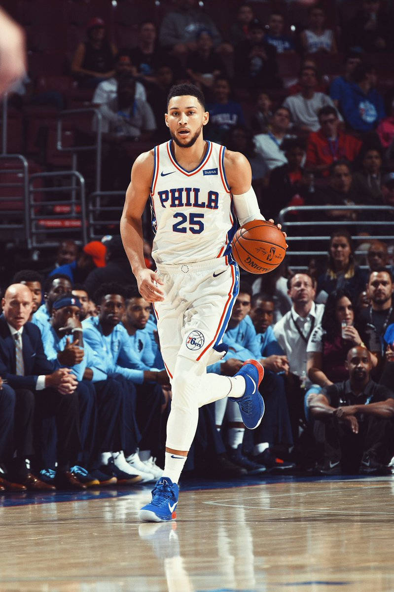 Ben Simmons White Jersey #25 Wallpaper