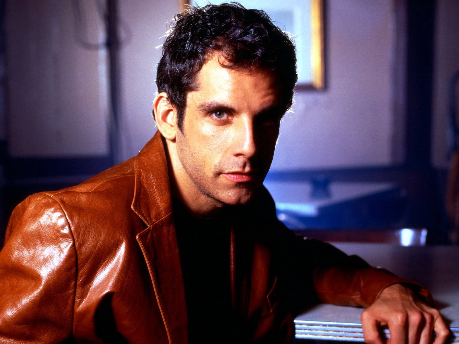 Ben Stiller Leather Jacket Wallpaper