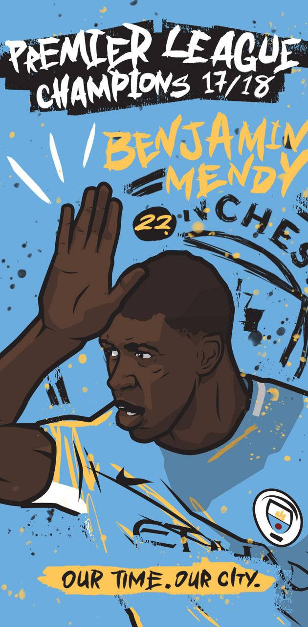 Benjamin Mendy Digital Vector Art Wallpaper