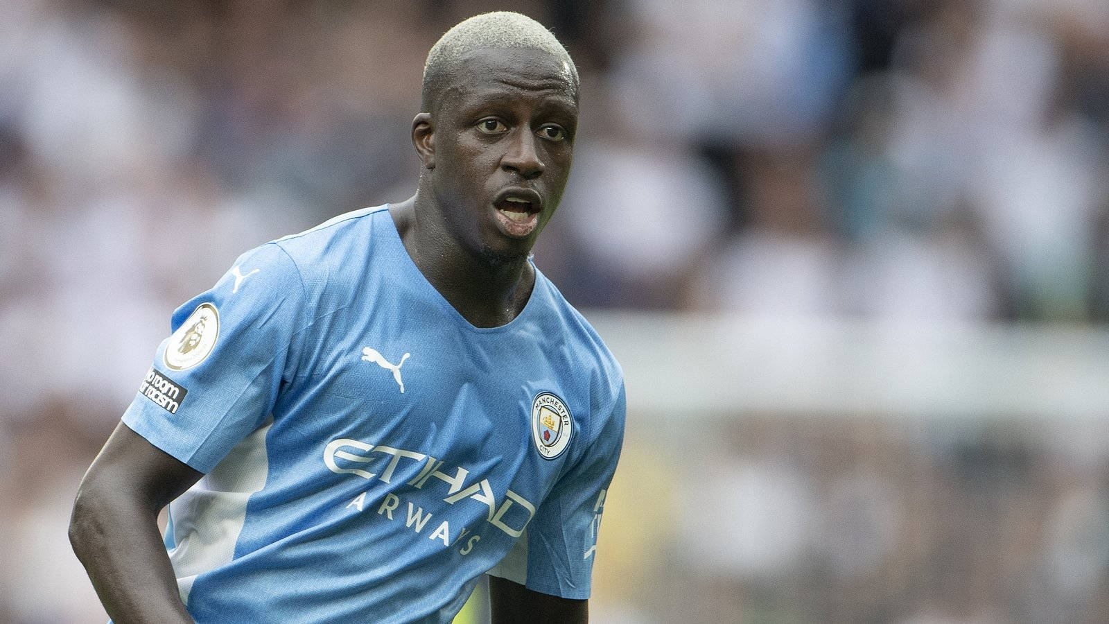 Benjamin Mendy In Action Wallpaper