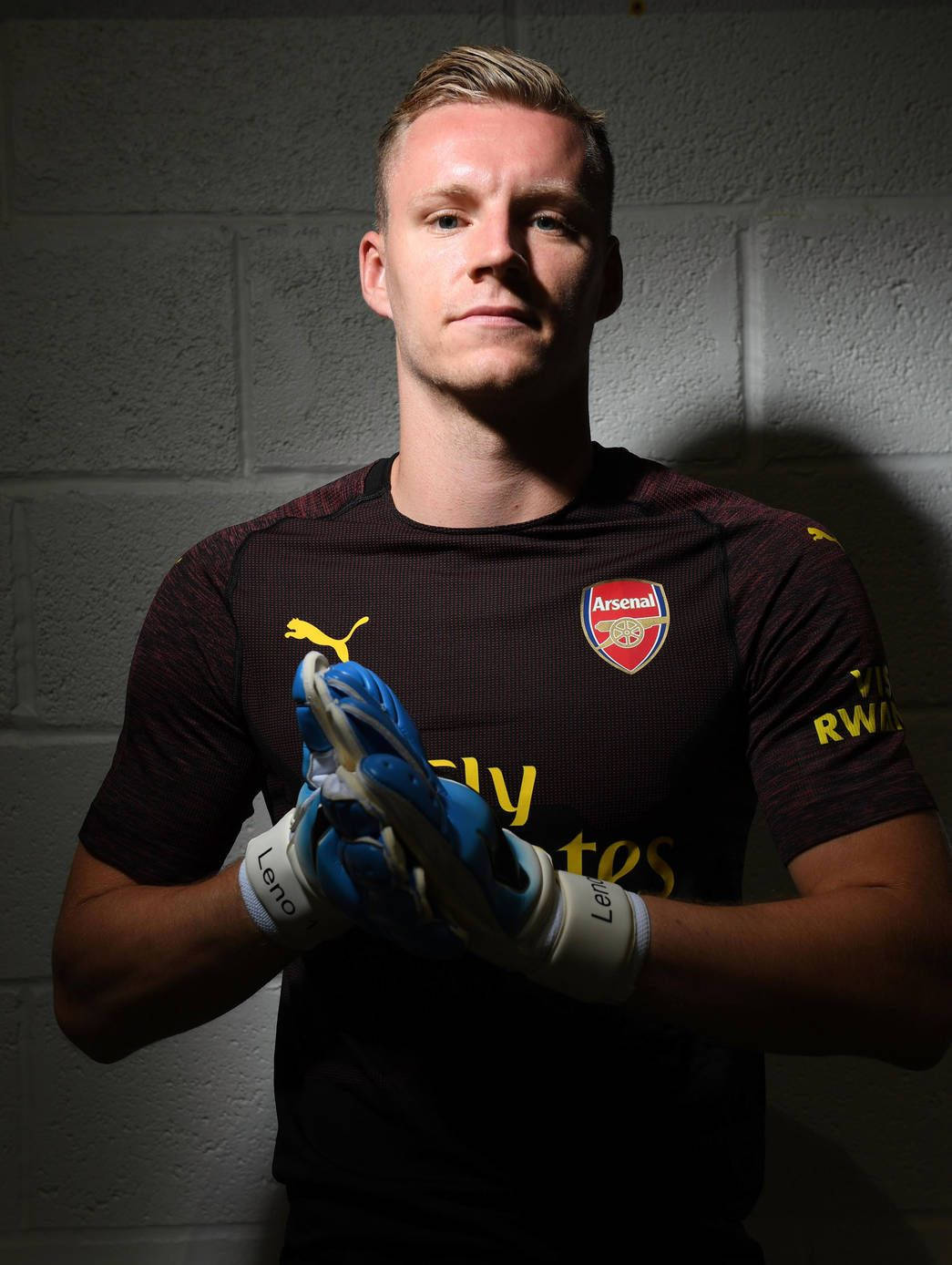 Bernd Leno Posing In Dark Room Wallpaper