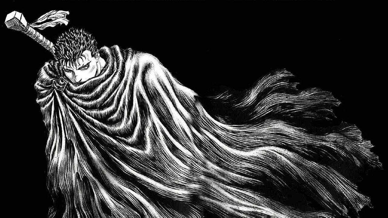 Berserk Guts Iconic Manga Panel Wallpaper