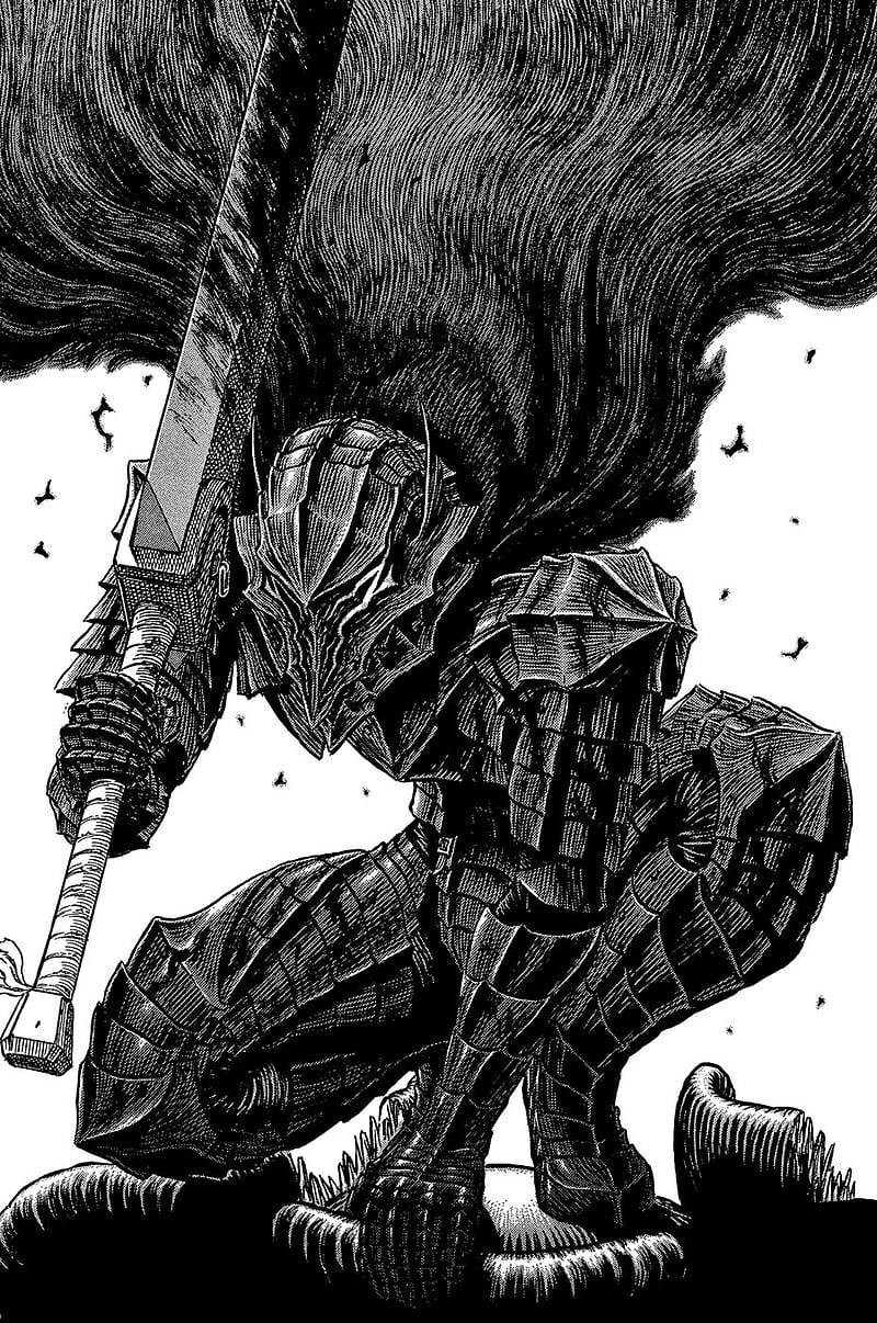 Berserk Guts In Full Armor Wallpaper