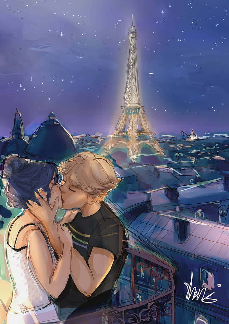 Best Friends And Lovers, Marinette And Adrien Wallpaper