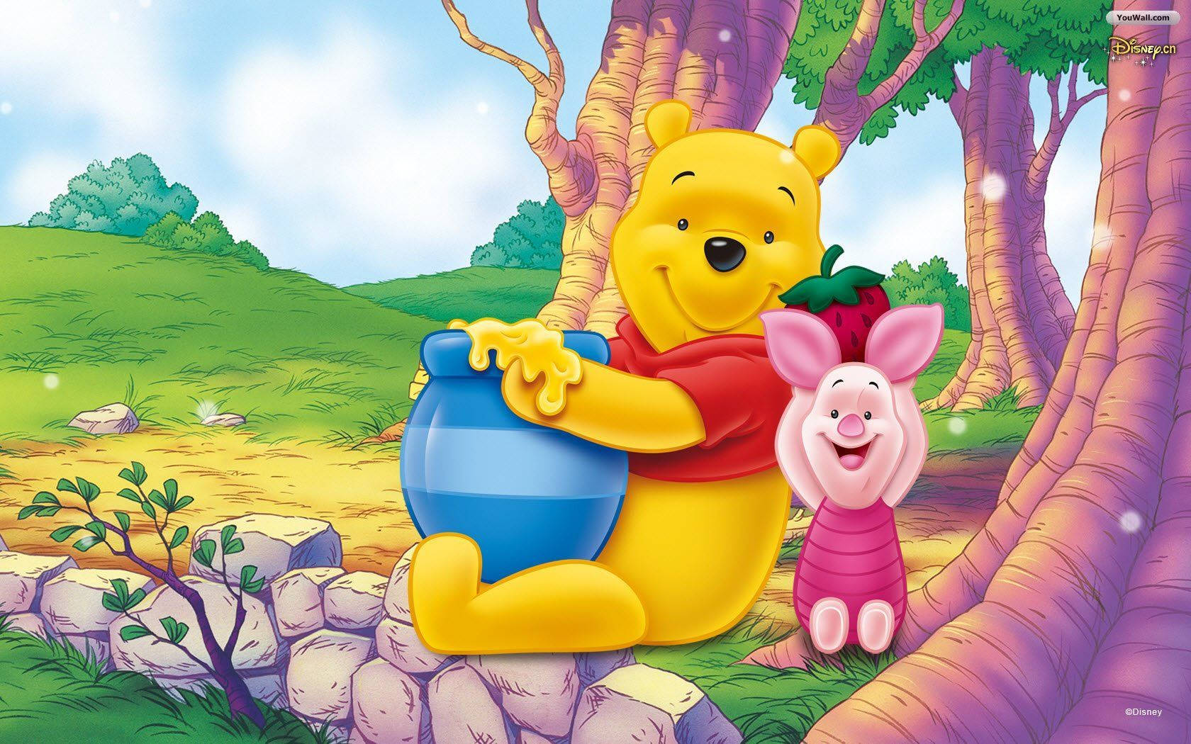 Best Friends - Winnie The Pooh And Piglet Wallpaper