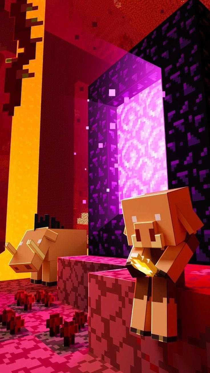 Best Minecraft Piglin And Hoglin Wallpaper