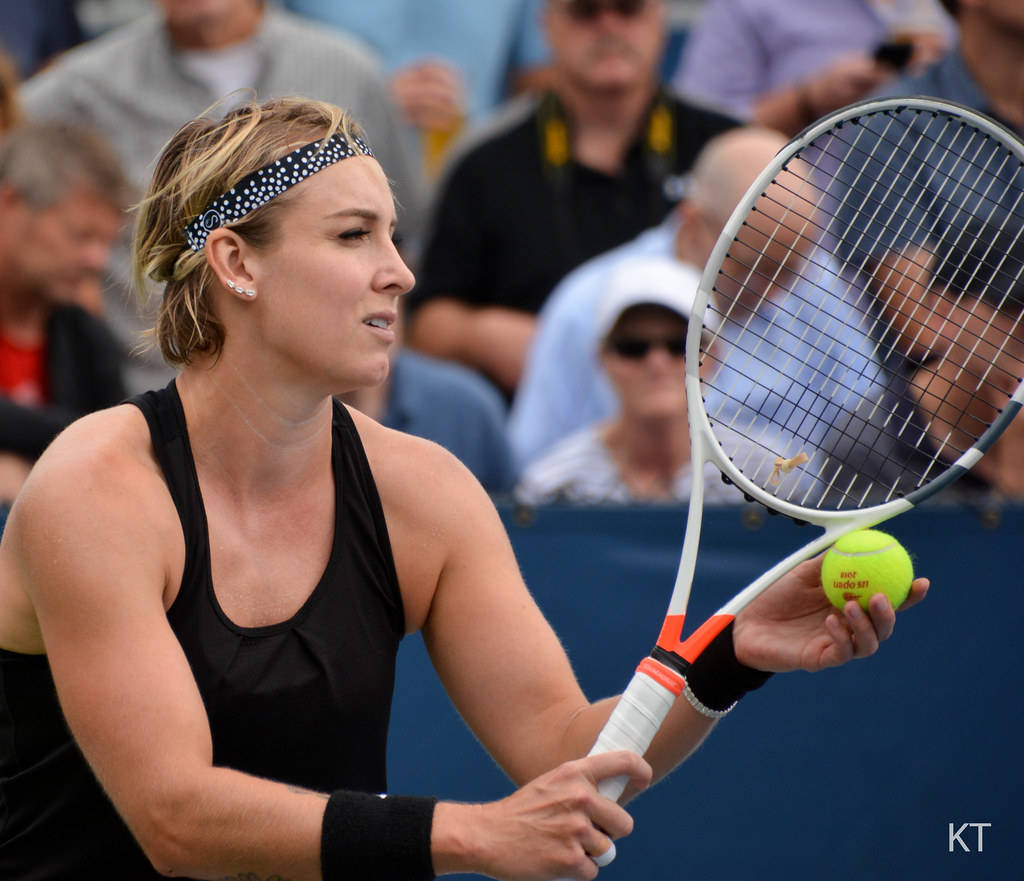 Bethanie Mattek-sands Black Top Wallpaper