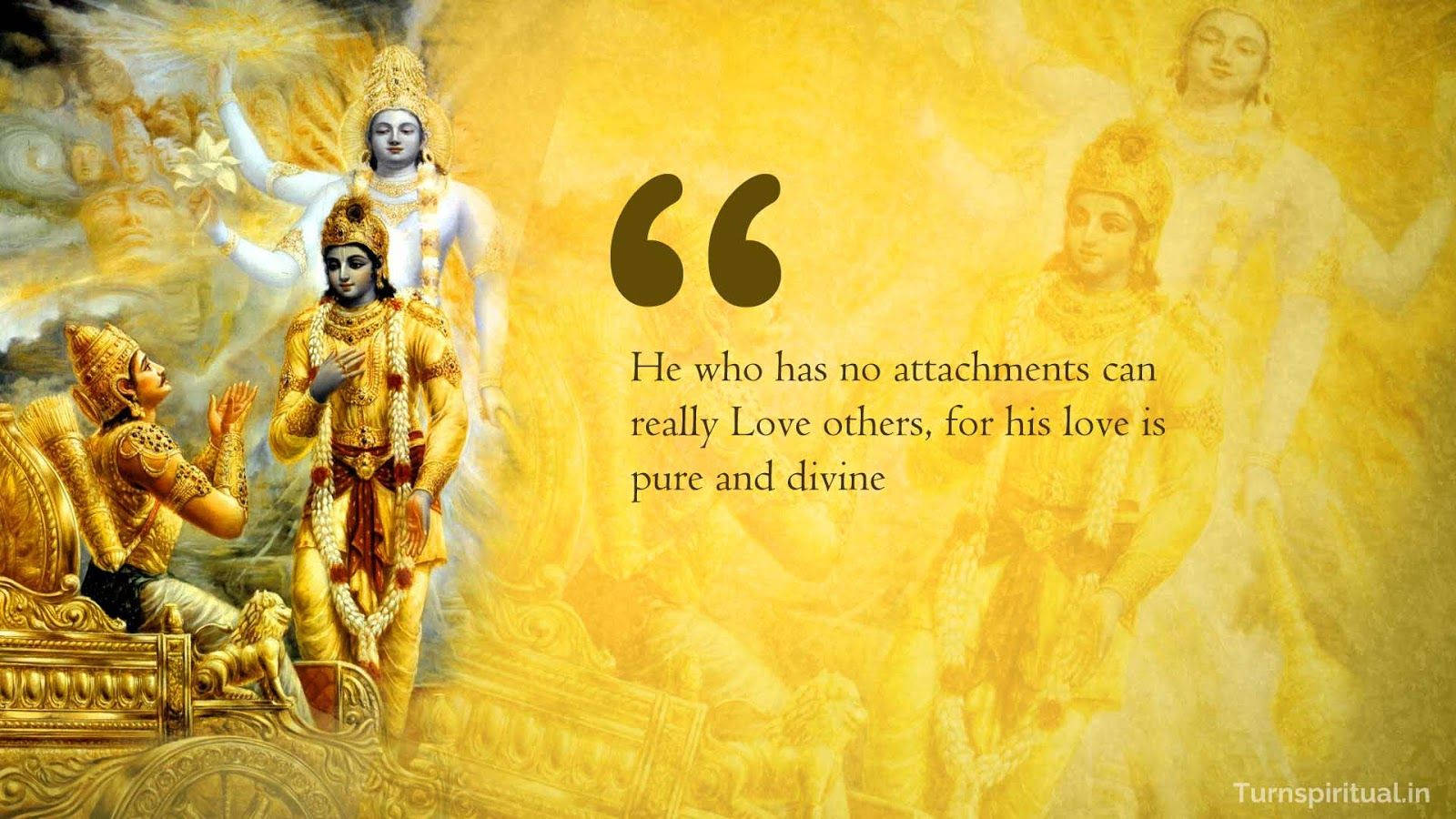 Bhagavad Gita Inspirational Quote Wallpaper