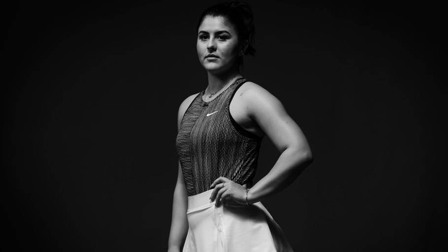 Bianca Andreescu In Monochrome Wallpaper