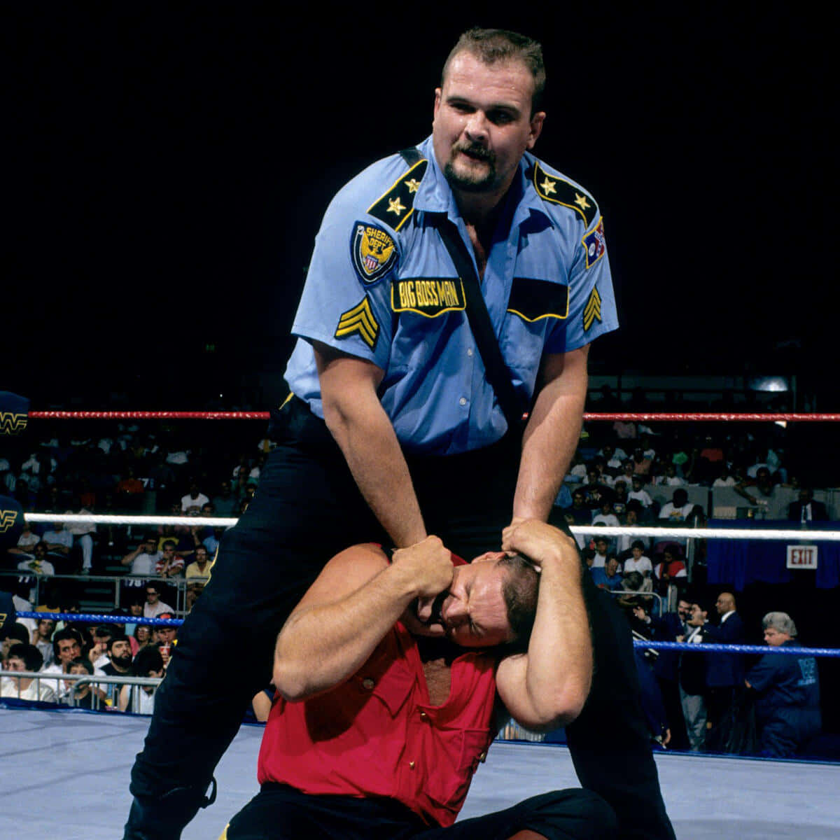 Big Boss Man Wrestling Match Wallpaper