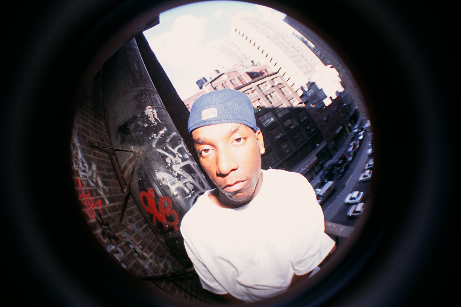 Big L In Fish Eye Effect Wallpaper