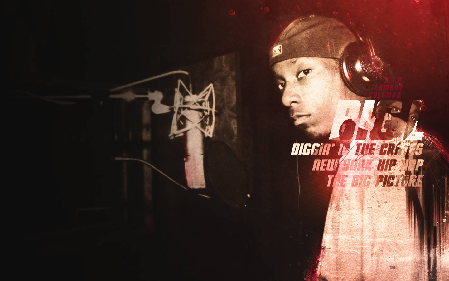 Big L In The Recording Studio: A Tribute Wallpaper