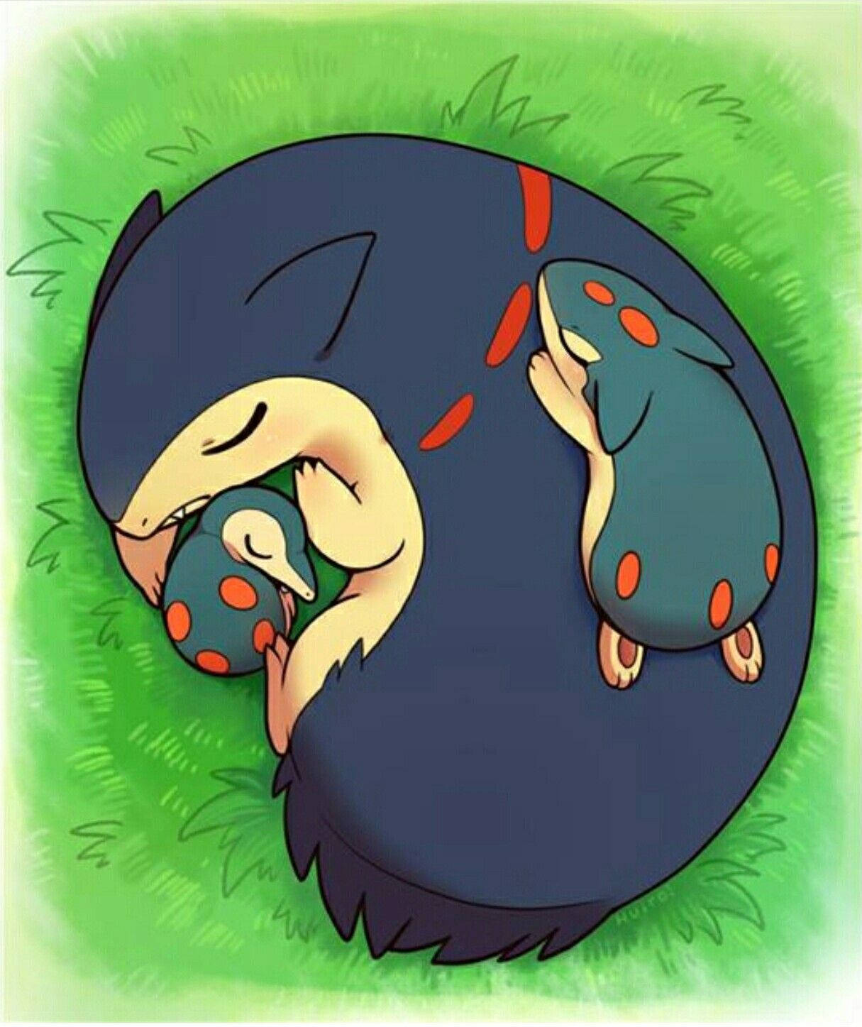 Big Typhlosion Sleeping Wallpaper