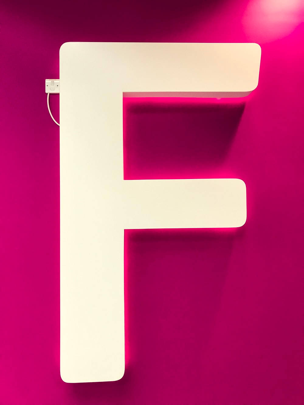 Big White Letter F Wallpaper