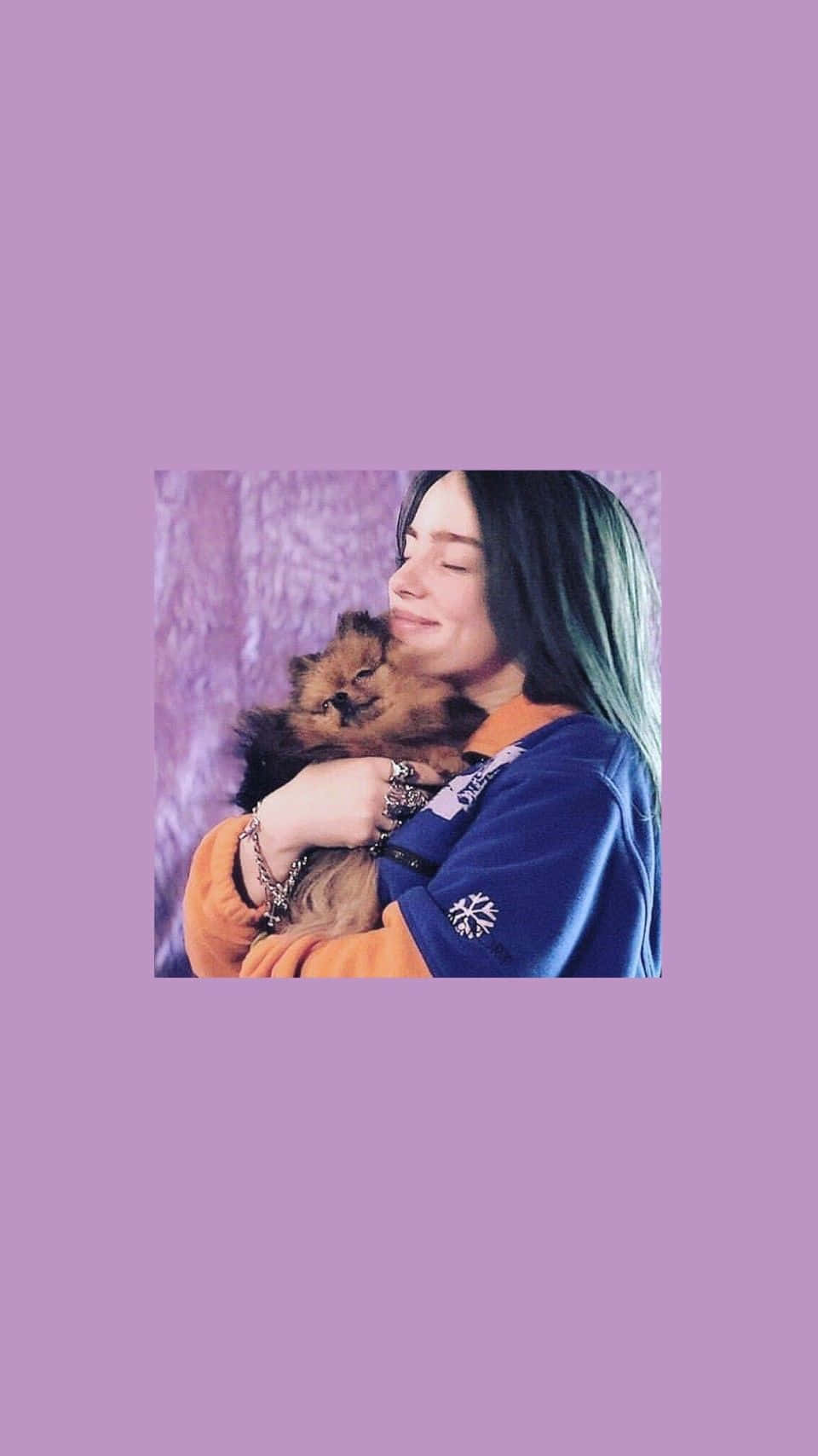 Billie Eilish Rocking Her Purple Look. Wallpaper